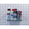 Triton Products 12 In. W x 10 In. D Silver Epoxy Coated LocBoard Steel Shelf with 6 Holes for Garment Hangers 56120-SLV